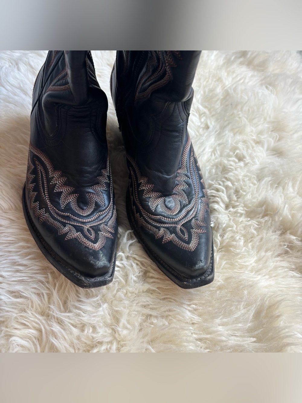 Ariat Women's Casanova X Toe Cowboy Western Boots in Brooklyn Black. Size 7.5C - Picture 6 of 15